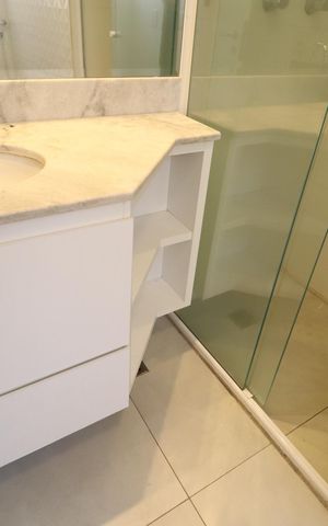 Apartamento para alugar com 109m², 3 quartos e 2 vagasBanheiro do Quarto 1