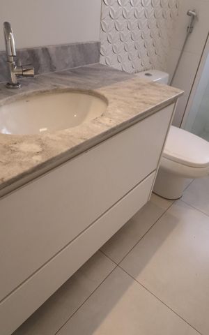 Apartamento para alugar com 109m², 3 quartos e 2 vagasBanheiro do Quarto 2