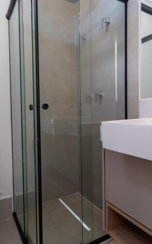 Casa de condomínio para alugar com 130m², 3 quartos e 2 vagas Casa de condomínio para alugar com 130m², 3 quartos e 2 vagasTerraço - Banheiro da Área gourmet