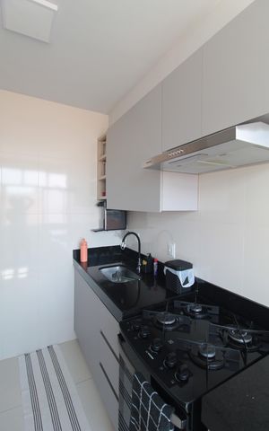 Apartamento à venda com 48m², 2 quartos e 1 vagaCozinha e Área de Serviço