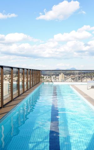 Studio para alugar com 41m², 1 quarto e 1 vaga Studio para alugar com 41m², 1 quarto e 1 vagaÁrea comum - Piscina