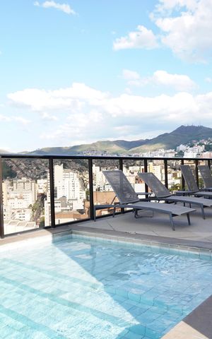 Studio para alugar com 41m², 1 quarto e 1 vaga Studio para alugar com 41m², 1 quarto e 1 vagaÁrea comum - Piscina