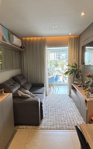 Apartamento para alugar com 43m², 1 quarto e 1 vaga Apartamento para alugar com 43m², 1 quarto e 1 vagaSala