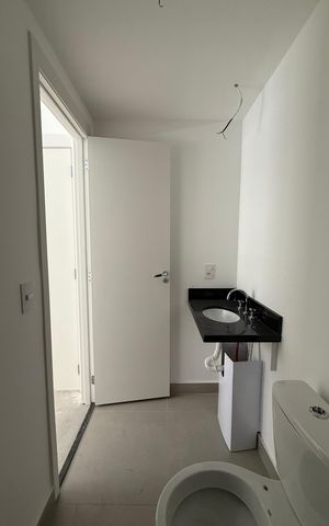 Apartamento à venda com 40m², 1 quarto e sem vaga Apartamento à venda com 40m², 1 quarto e sem vagaBanheiro Suíte