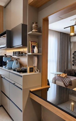 Apartamento para alugar com 90m², 1 quarto e 2 vagas Apartamento para alugar com 90m², 1 quarto e 2 vagasCozinha