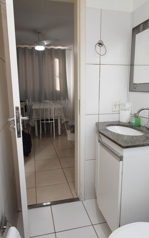 Apartamento à venda com 43m², 2 quartos e 1 vagaBanheiro Social