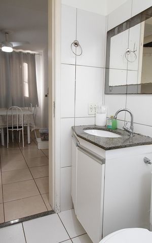 Apartamento à venda com 43m², 2 quartos e 1 vagaBanheiro Social