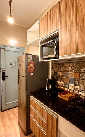 Studio à venda com 38m², 1 quarto e sem vaga