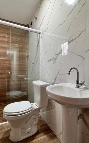 Casa de condomínio para alugar com 180m², 3 quartos e 1 vaga Casa de condomínio para alugar com 180m², 3 quartos e 1 vagaBanheiro Social