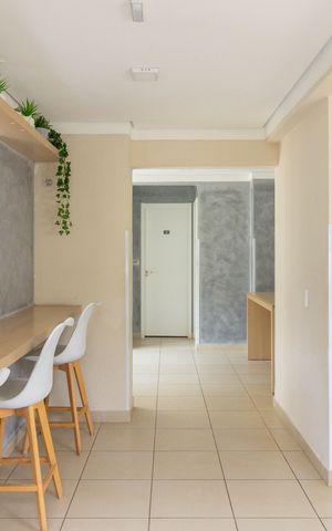 Apartamento para alugar com 32m², 2 quartos e sem vaga Apartamento para alugar com 32m², 2 quartos e sem vagaÁrea comum - Salão de festas