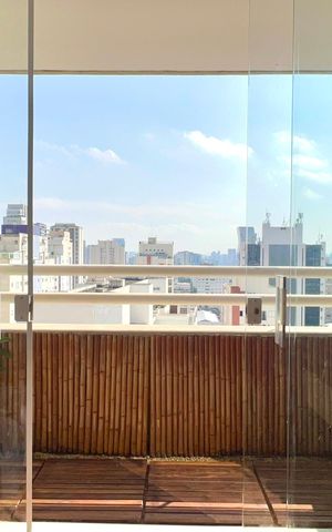 Apartamento para alugar com 64m², 1 quarto e 2 vagas Apartamento para alugar com 64m², 1 quarto e 2 vagasVaranda