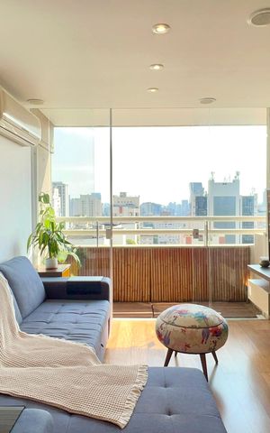 Apartamento para alugar com 64m², 1 quarto e 2 vagas Apartamento para alugar com 64m², 1 quarto e 2 vagasSala