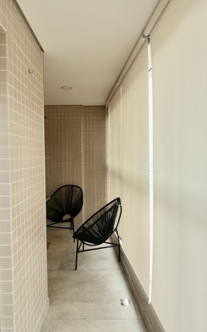 Apartamento para alugar com 66m², 2 quartos e 1 vagaVaranda da Sala e Quarto 1
