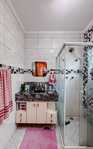 Casa para alugar com 379m², 5 quartos e 7 vagasBanheiro da Suíte 3