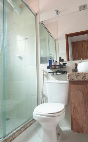 Apartamento para alugar com 60m², 3 quartos e 2 vagasBanheiro da Suíte