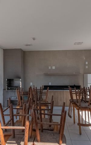 Apartamento à venda com 39m², 2 quartos e 1 vaga Apartamento à venda com 39m², 2 quartos e 1 vagaÁrea comum - Churrasqueira