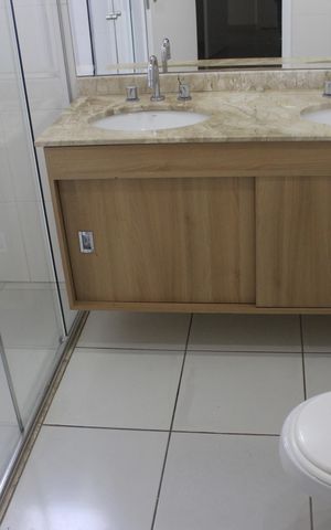 Apartamento para alugar com 150m², 3 quartos e 2 vagasBanheiro da Suíte 1