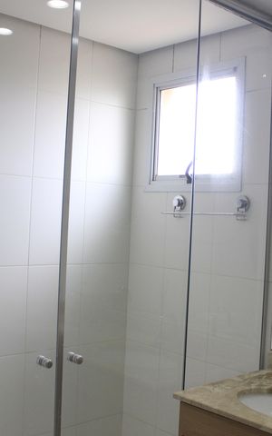 Apartamento para alugar com 150m², 3 quartos e 2 vagasBanheiro da Suíte 1
