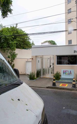 Apartamento para alugar com 37m², 2 quartos e 1 vagaFachada e portaria