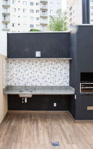 Apartamento para alugar com 37m², 2 quartos e 1 vagaChurrasqueira