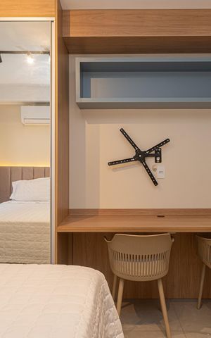 Studio para alugar com 24m², 1 quarto e sem vaga Studio para alugar com 24m², 1 quarto e sem vagaQuarto