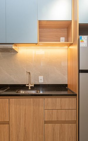 Studio para alugar com 24m², 1 quarto e sem vaga Studio para alugar com 24m², 1 quarto e sem vagaCozinha