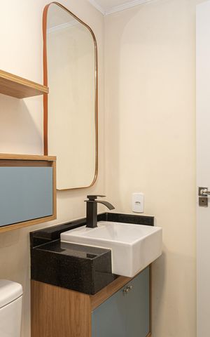 Studio para alugar com 24m², 1 quarto e sem vaga Studio para alugar com 24m², 1 quarto e sem vagaBanheiro