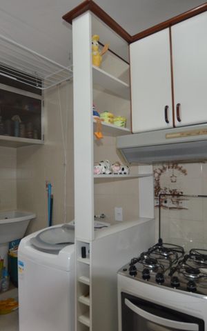 Apartamento à venda com 49m², 2 quartos e 1 vagaCozinha e Área de Serviço