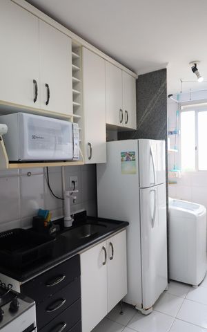 Apartamento à venda com 55m², 2 quartos e 1 vagaCozinha e Área de Serviço