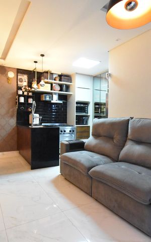 Casa de condomínio à venda com 89m², 3 quartos e 2 vagasSala