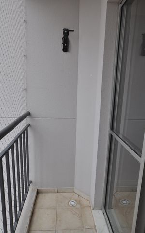 Apartamento à venda com 46m², 2 quartos e 1 vagaSacada da Sala