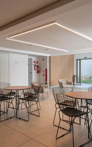 Studio para alugar com 25m², 1 quarto e sem vaga Studio para alugar com 25m², 1 quarto e sem vagaÁrea comum - Hall Social
