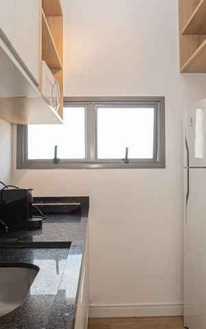 Studio para alugar com 25m², 1 quarto e sem vaga Studio para alugar com 25m², 1 quarto e sem vagaCozinha