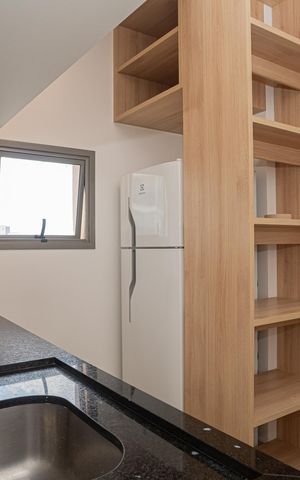 Studio para alugar com 25m², 1 quarto e sem vaga Studio para alugar com 25m², 1 quarto e sem vagaCozinha
