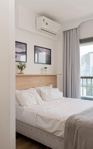 Studio para alugar com 25m², 1 quarto e sem vaga Studio para alugar com 25m², 1 quarto e sem vagaQuarto
