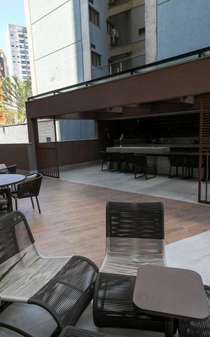 Apartamento para alugar com 36m², 1 quarto e 1 vagaCHURRASQUEIRA