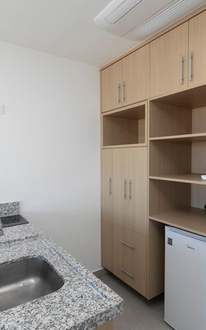 Apartamento para alugar com 36m², 1 quarto e 1 vagaSALA E COZINHA INTEGRADOS
