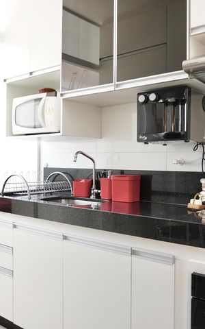 Apartamento para alugar com 87m², 3 quartos e 2 vagas Apartamento para alugar com 87m², 3 quartos e 2 vagasCozinha e Área de Serviço