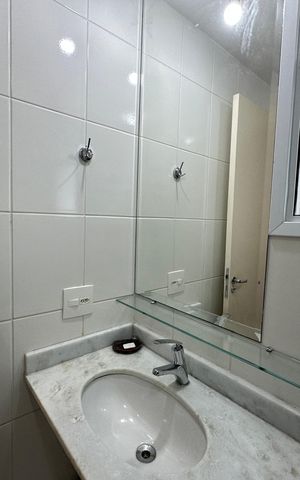 Apartamento para alugar com 61m², 2 quartos e 1 vaga Apartamento para alugar com 61m², 2 quartos e 1 vagaBanheiro Social