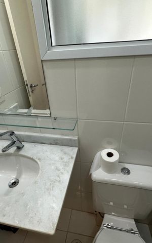 Apartamento para alugar com 61m², 2 quartos e 1 vaga Apartamento para alugar com 61m², 2 quartos e 1 vagaBanheiro Social