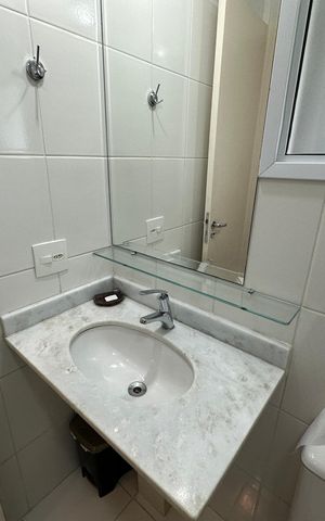 Apartamento para alugar com 61m², 2 quartos e 1 vaga Apartamento para alugar com 61m², 2 quartos e 1 vagaBanheiro Social