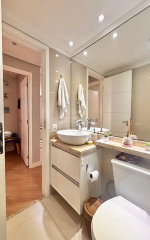 Apartamento para alugar com 60m², 2 quartos e 1 vaga Apartamento para alugar com 60m², 2 quartos e 1 vagaBanheiro