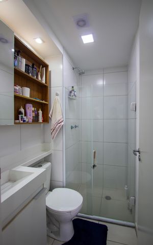 Apartamento para alugar com 45m², 2 quartos e 1 vaga Apartamento para alugar com 45m², 2 quartos e 1 vagaBanheiro
