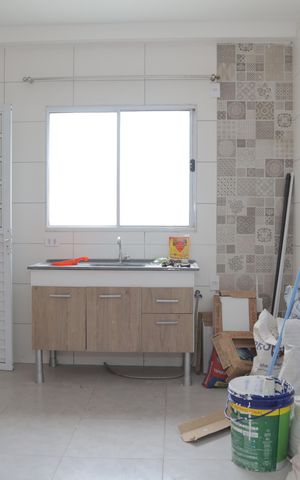 Casa de condomínio à venda com 52m², 2 quartos e 1 vaga Casa de condomínio à venda com 52m², 2 quartos e 1 vagaCozinha