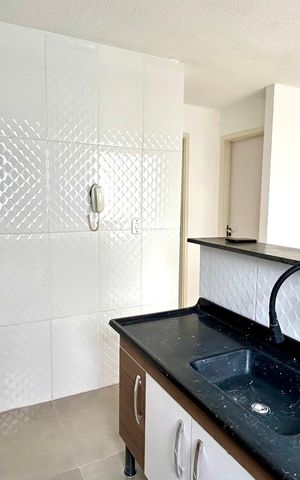 Apartamento à venda com 47m², 2 quartos e 1 vaga Apartamento à venda com 47m², 2 quartos e 1 vagaCozinha e Área de Serviço