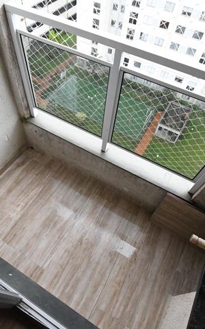 Apartamento para alugar com 49m², 2 quartos e 2 vagasSacada com Churrasquei