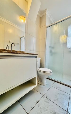 Apartamento para alugar com 66m², 2 quartos e 1 vaga Apartamento para alugar com 66m², 2 quartos e 1 vagaBanheiro da Suíte