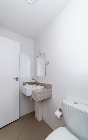 Apartamento para alugar com 45m², 1 quarto e sem vaga Apartamento para alugar com 45m², 1 quarto e sem vagaBanheiro