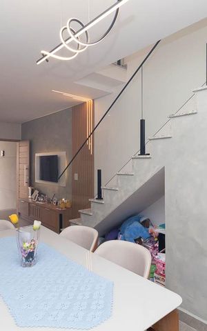 Casa para alugar com 96m², 3 quartos e 2 vagasSala