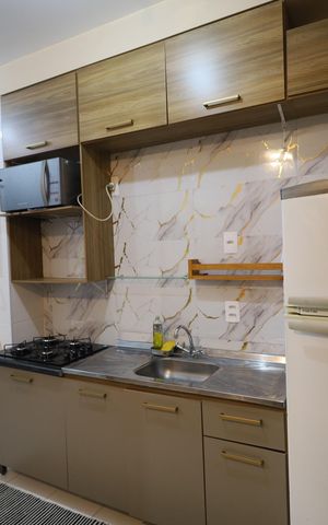 Apartamento para alugar com 45m², 2 quartos e 1 vagaCozinha e Área de Serviço